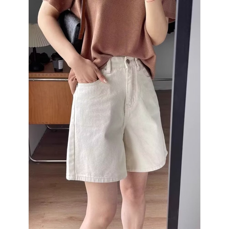 Denim Shorts Women - Denim Shorts Female Jeans White Straight
