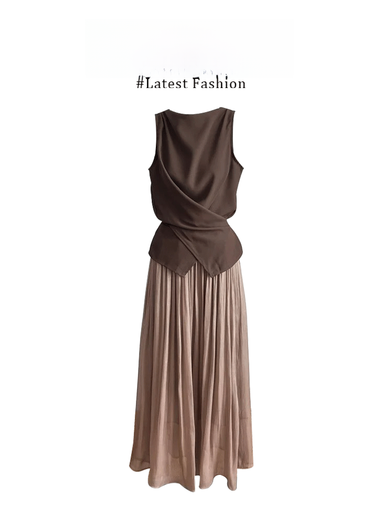 Women'S Young Fashion - Parkyeon2025 Luxury Casual Cross-Over Top Wide