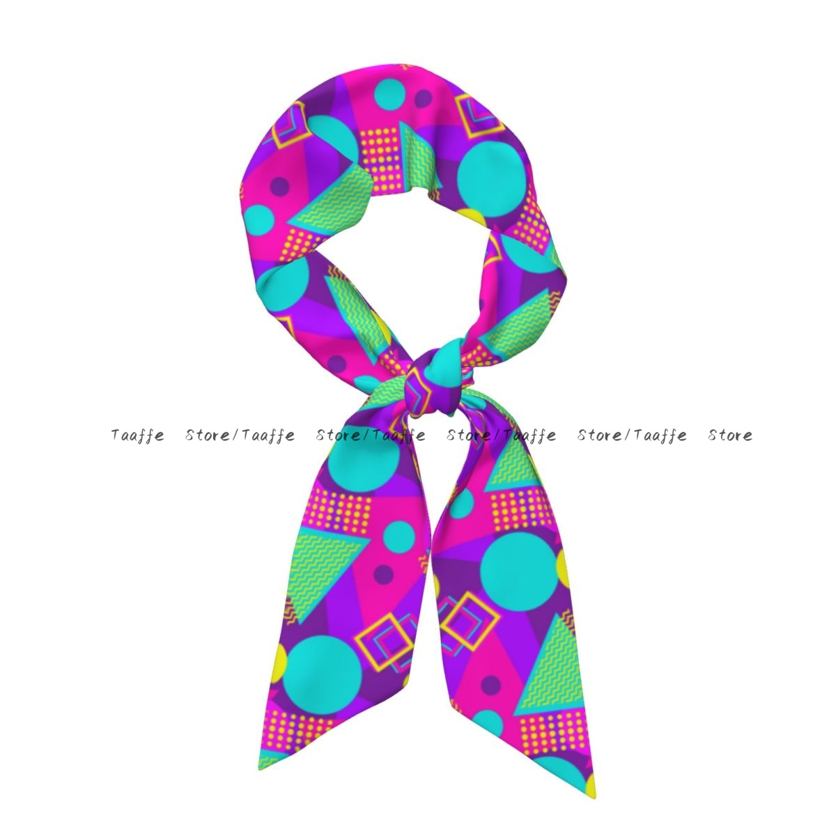 Women Fashion 80S - Satin Long Scarf Women Neckerchief Fake