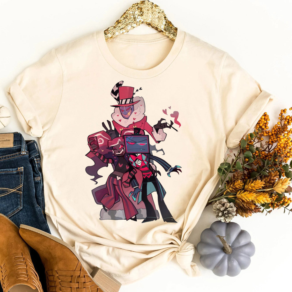 Hazbin Hotel t-shirt shoujo ko - Women Fashion 80S 评论和价格