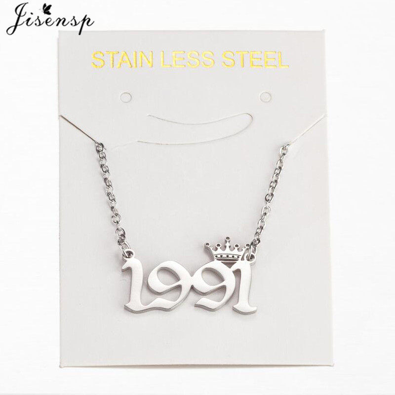Stainless Steel Crown Year Num - Women'S Fashion Year 2000 评论和价格