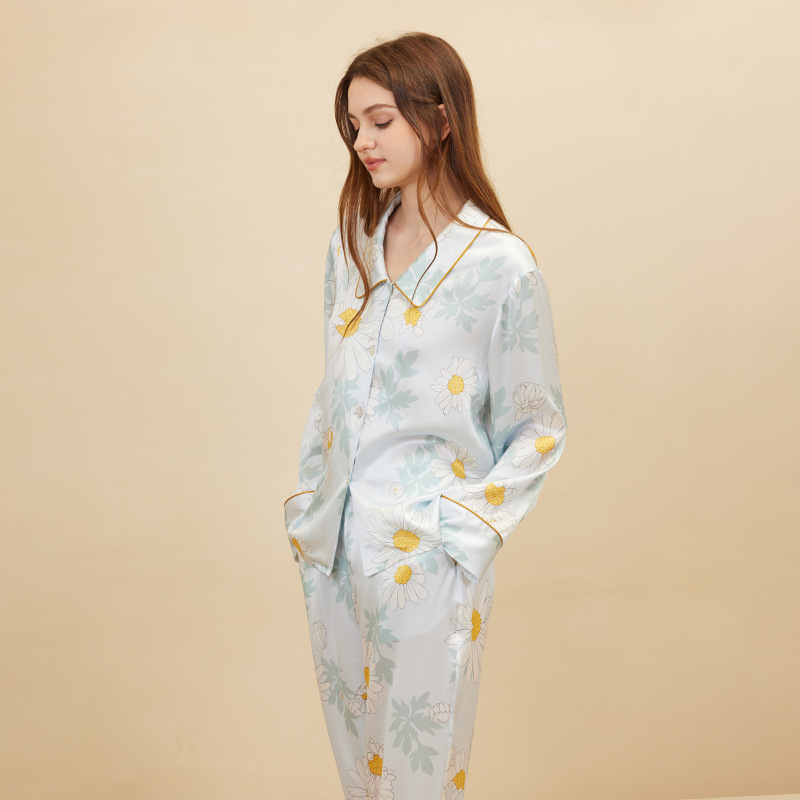 Fashion Daisy Print Pajamas Wo - Women'S Fashion Suit 评论和价格