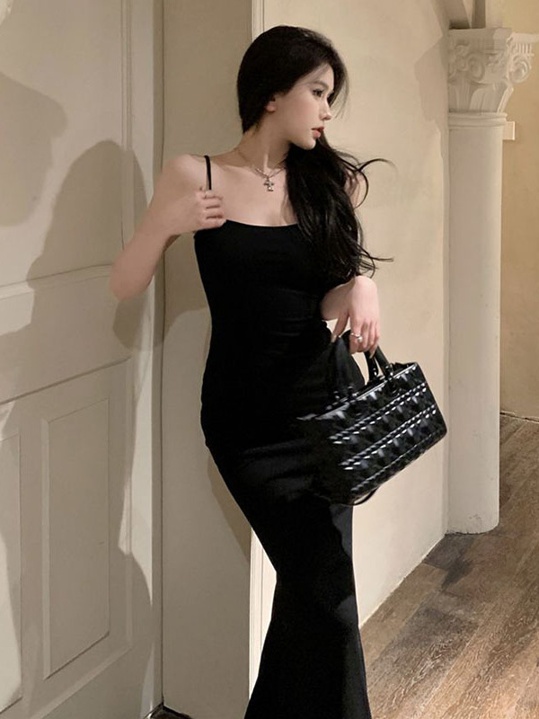 Slimming Fish Tail Long Dress  - Women'S Young Fashion 评论和价格