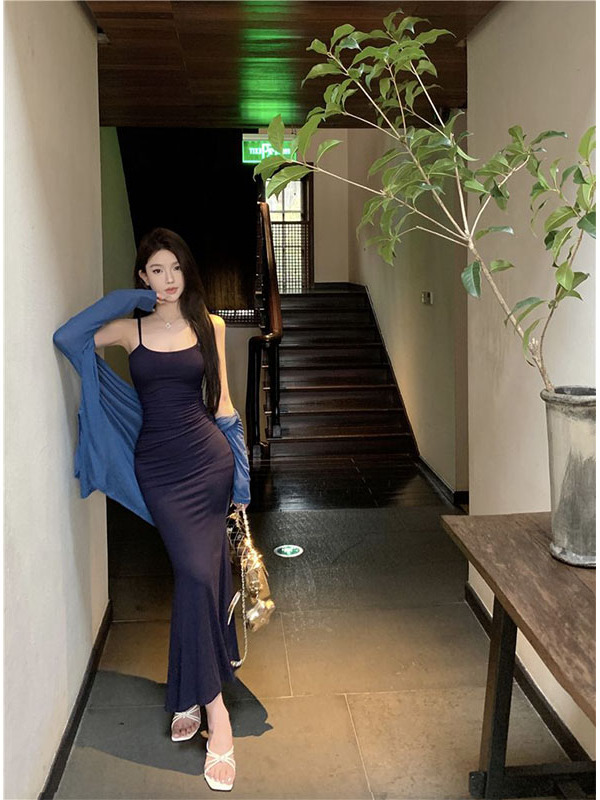 Slimming Fish Tail Long Dress  - Women'S Young Fashion 评论和价格