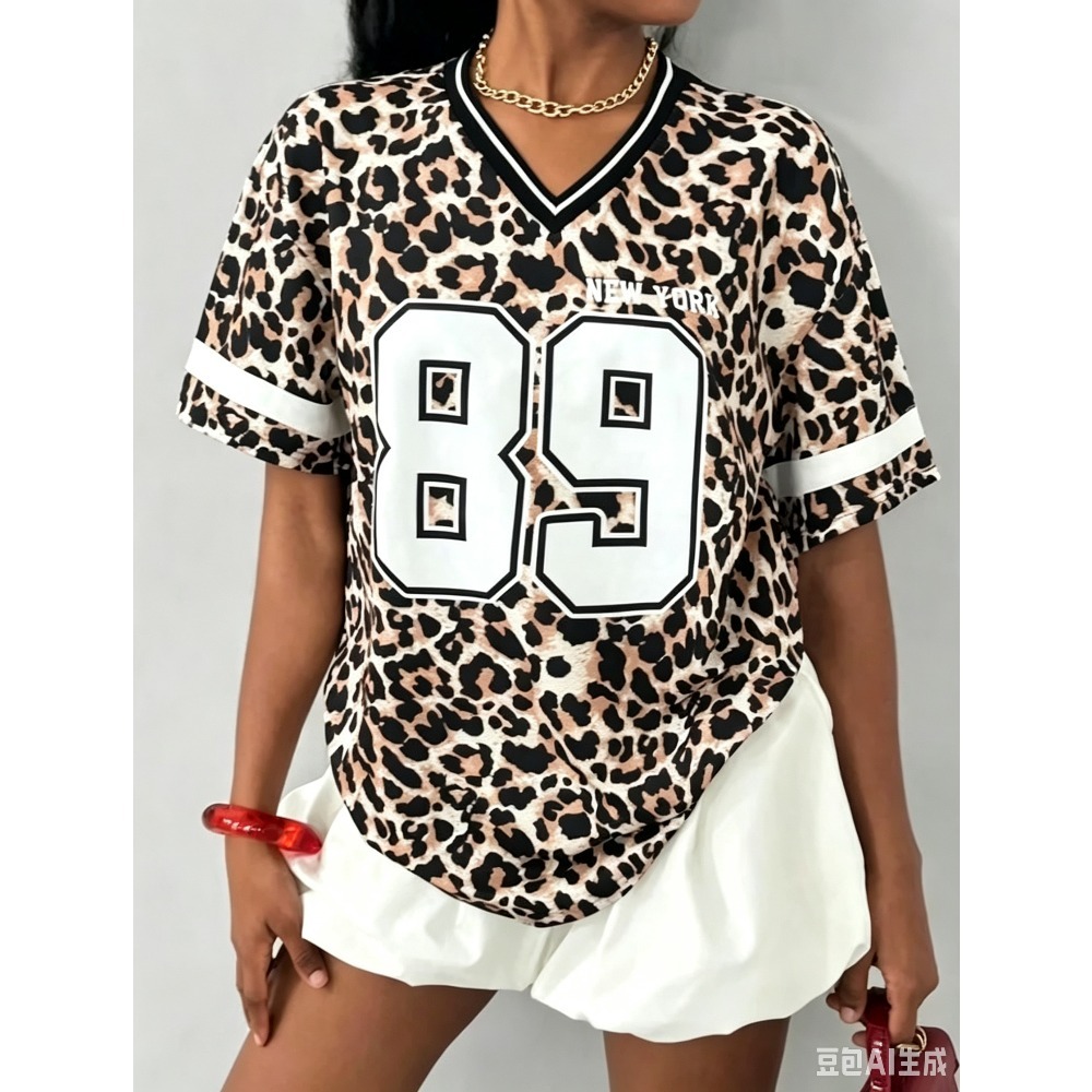 NEW YORK Print Womens Short Sl - Women'S Fashion York 评论和价格