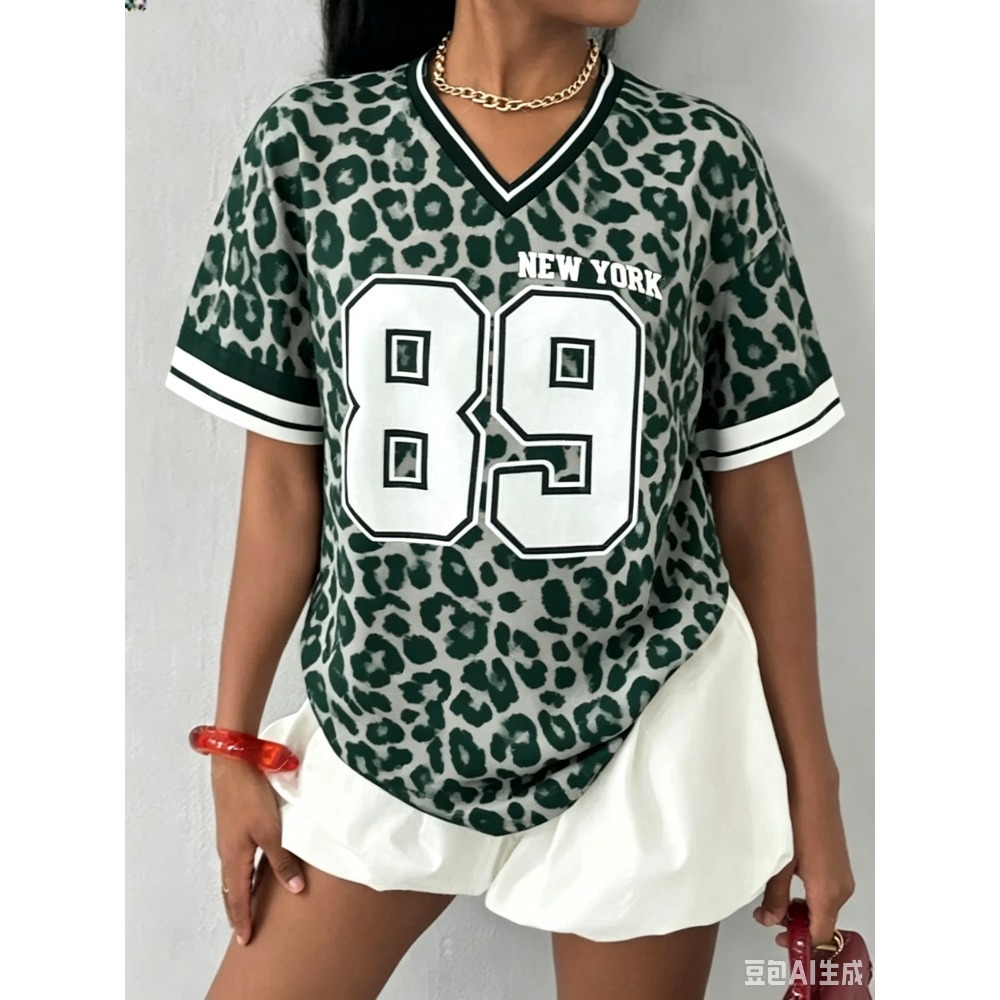 NEW YORK Print Womens Short Sl - Women'S Fashion York 评论和价格