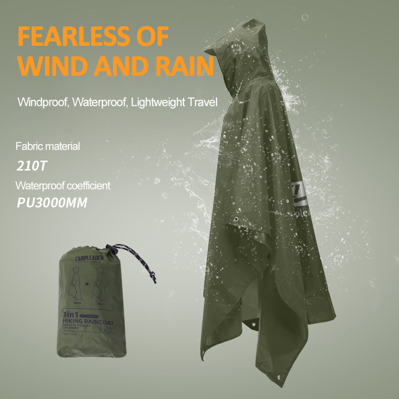 3 In 1 Outdoor Raincoat Hooded - Women'S Fashion Rain Jacket 评论和价格