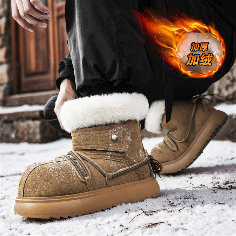 2025 New Winter Men Snow Boots - Women Fashion Trend 2025 评论和价格