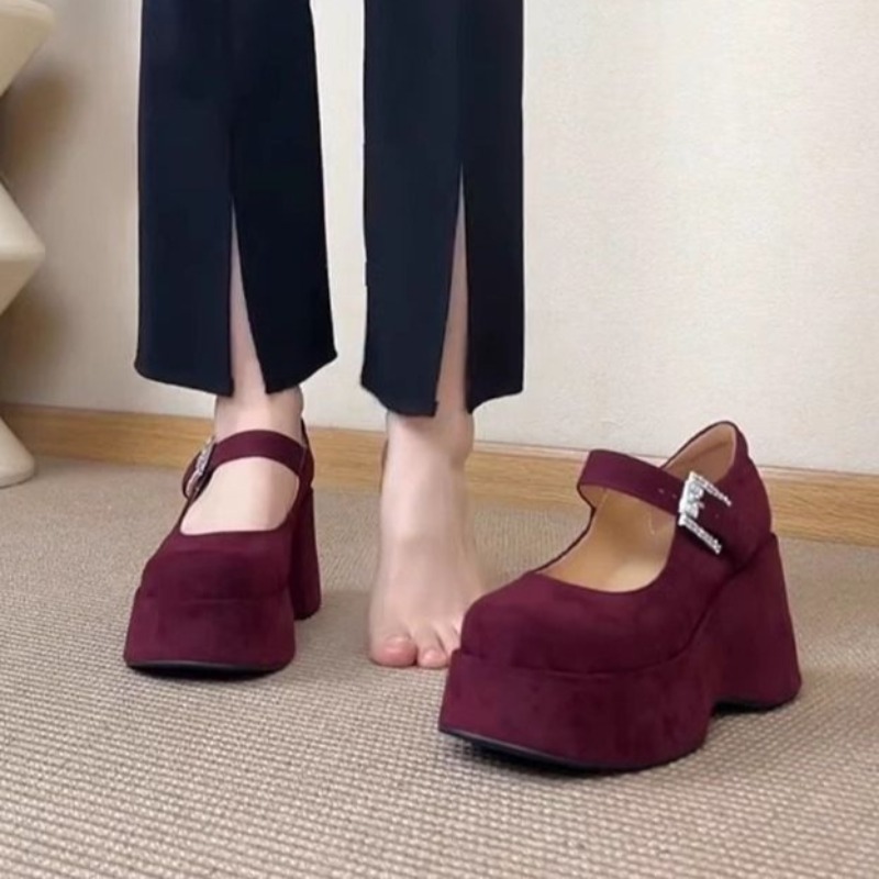 Thick Platform Mary Jane Shoes - Women'S Fashion Korea 评论和价格