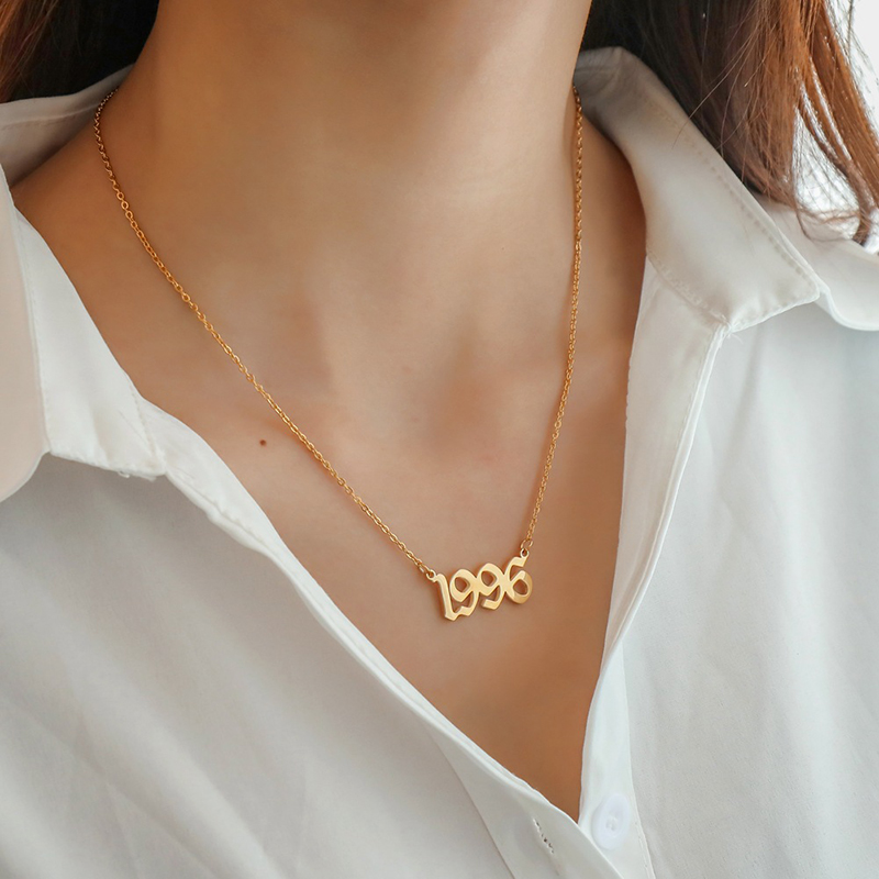 Stainless Steel Trendy Charm Y - Women'S Fashion Year 2000 评论和价格