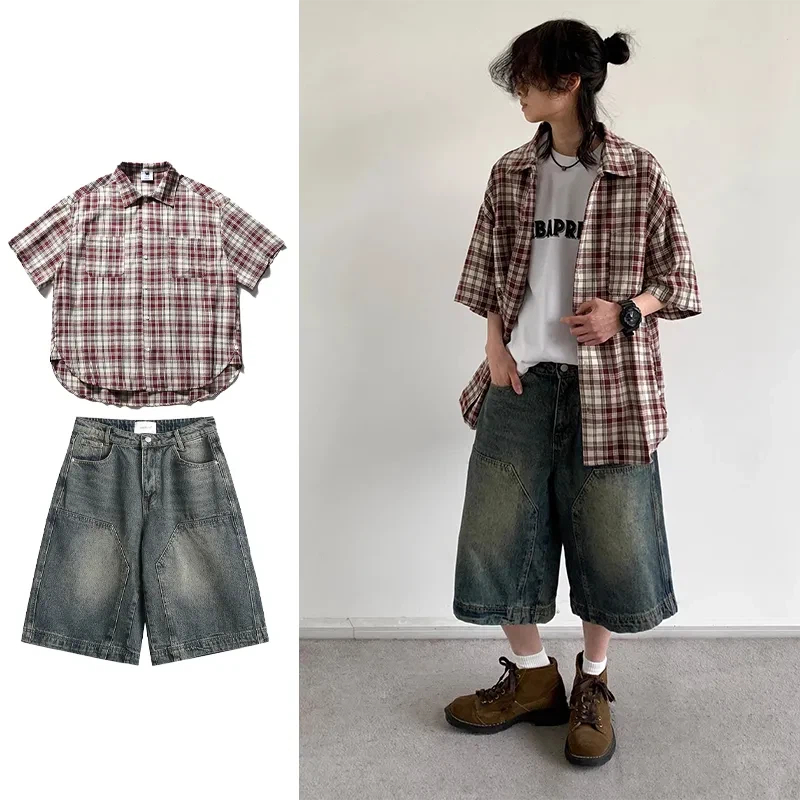 Japanese Youth Style Men Women - Denim Shorts Women 评论和价格