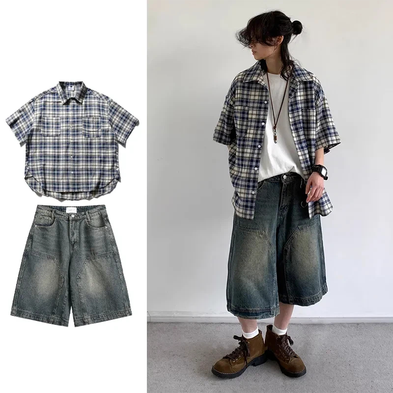 Japanese Youth Style Men Women - Denim Shorts Women 评论和价格