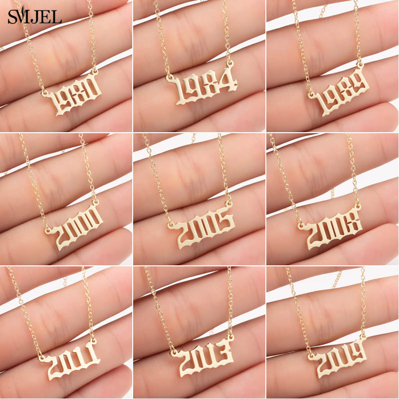 SMJEL Personalize Year Number  - Women'S Fashion Year 2000 评论和价格