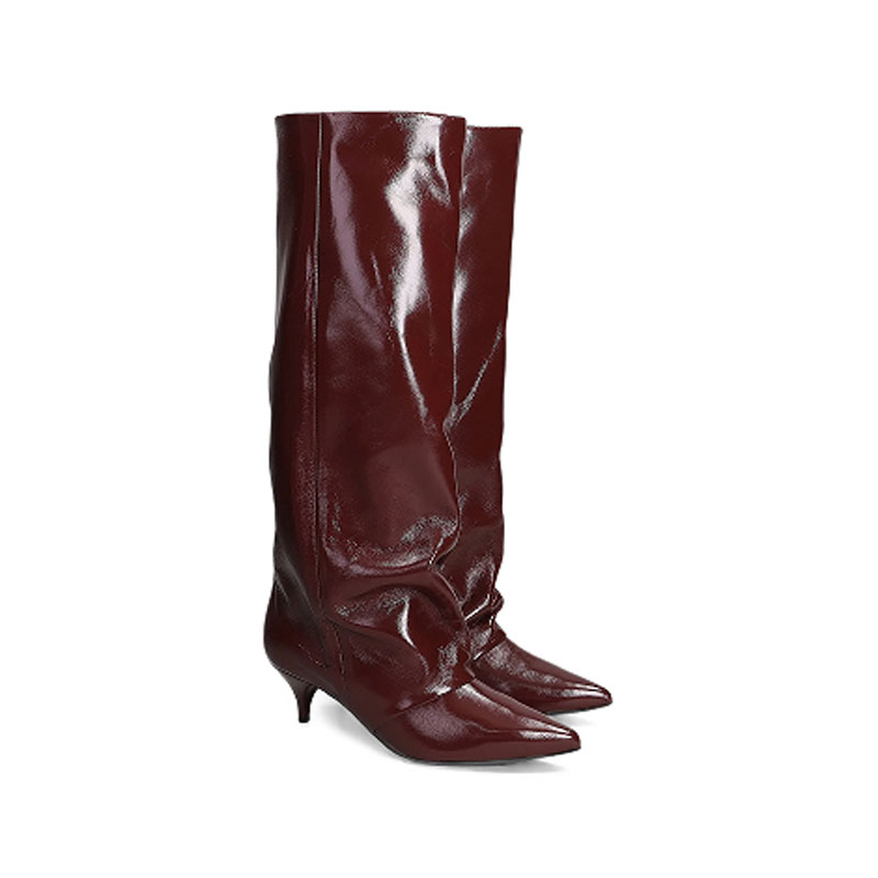 New Autumn and Winter Pointed  - Women'S Fashion Knee High Boots 评论和价格