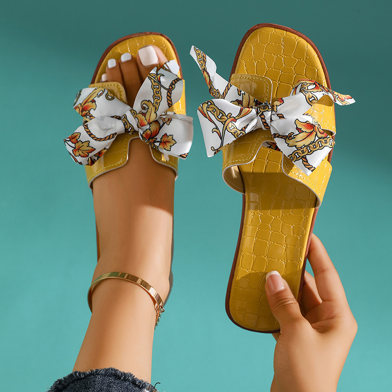 Women Fashion Bow Slide Sandal - Women'S Fashion Korea 评论和价格