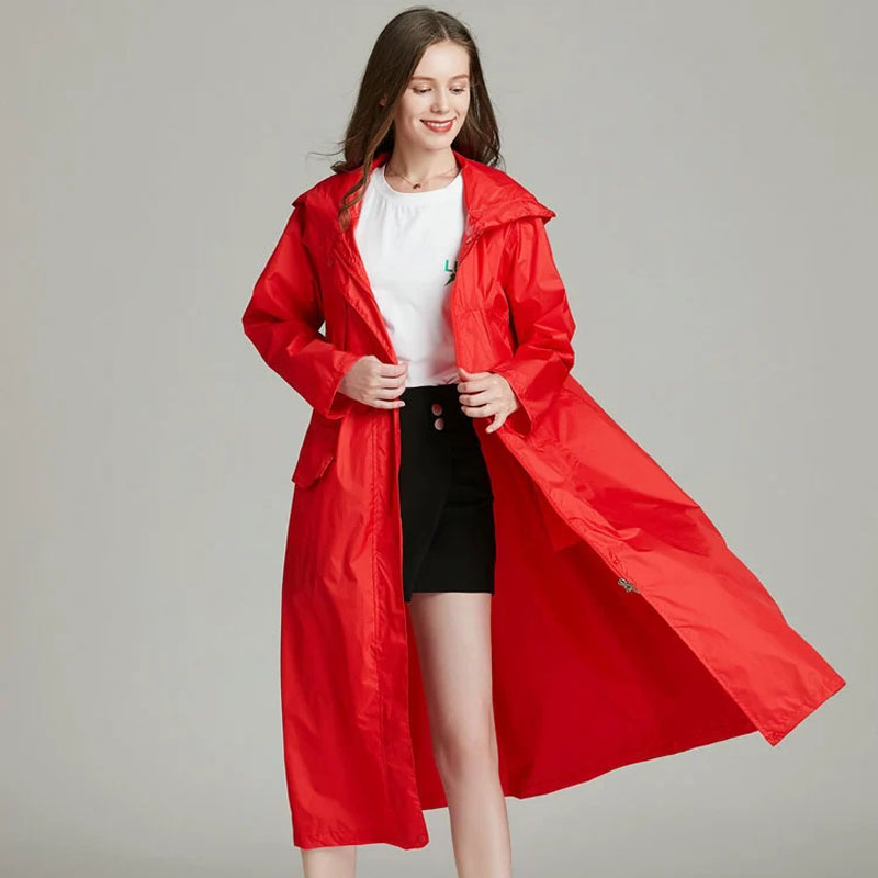 Women Lightweight Red Black Br - Women'S Fashion Rain Jacket 评论和价格