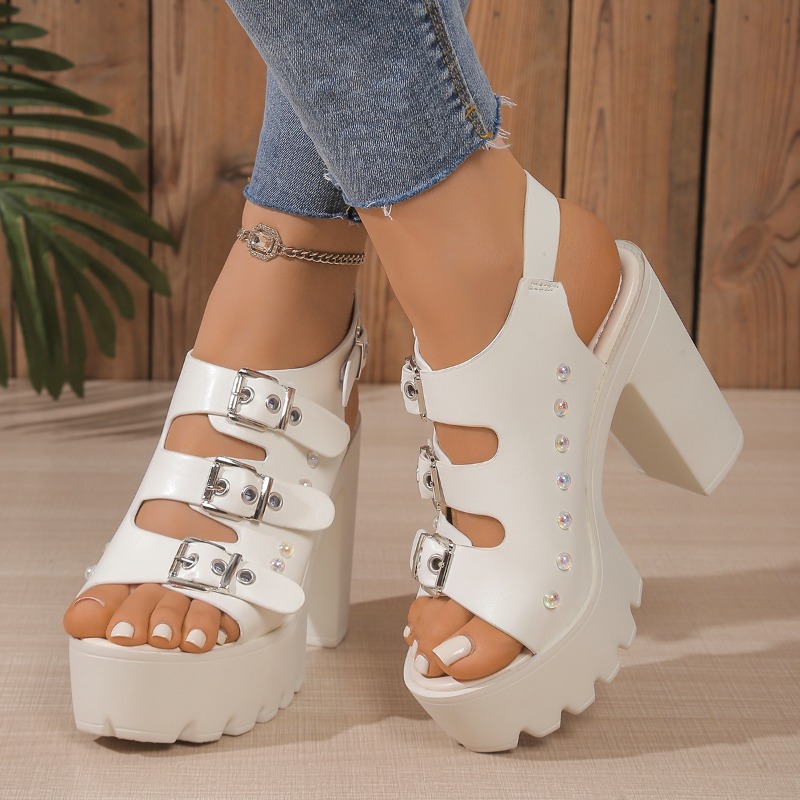 Super High Heel Sandals Summer - Women'S Fashion Belts 评论和价格
