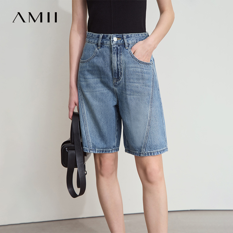 AMII Women Jeans Shorts Minima - Denim Shorts Women 评论和价格