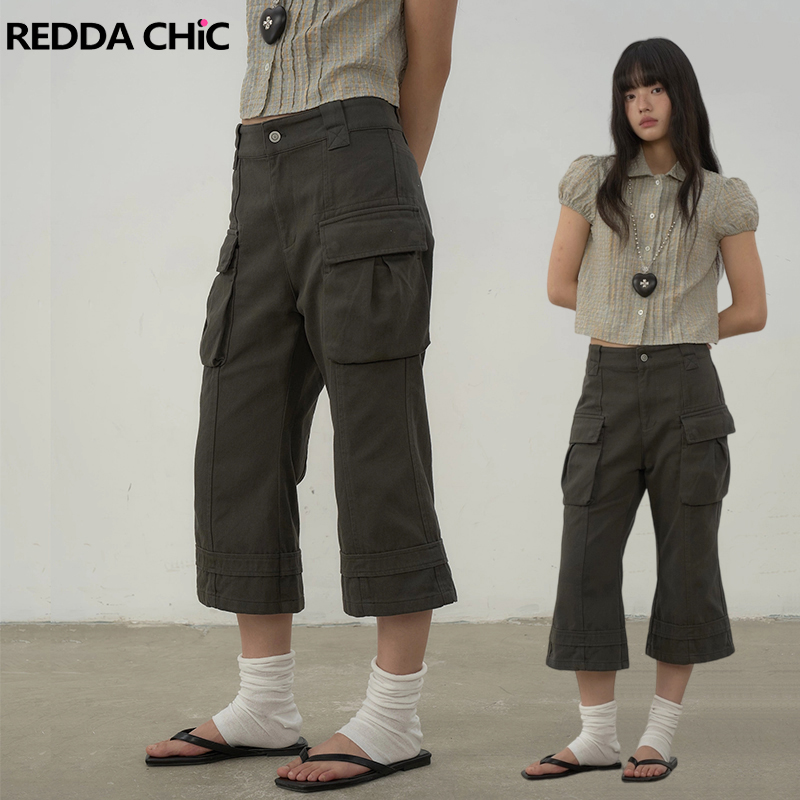 REDDACHiC Grunge Cargo Jean Sh - Women'S Fashion Korea 评论和价格