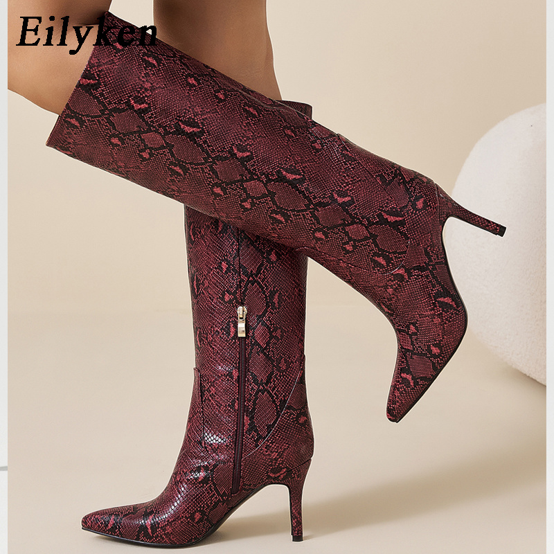 Eilyken Sexy Thin High Heels S - Women'S Fashion Knee High Boots 评论和价格