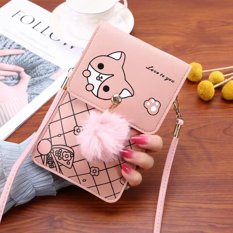 Cute Cartoon Pattern Touch-Scr - Crossbody Bag Women 评论和价格