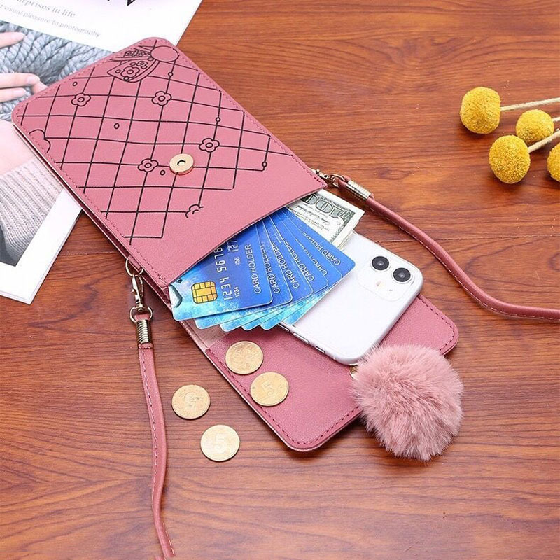 Cute Cartoon Pattern Touch-Scr - Crossbody Bag Women 评论和价格