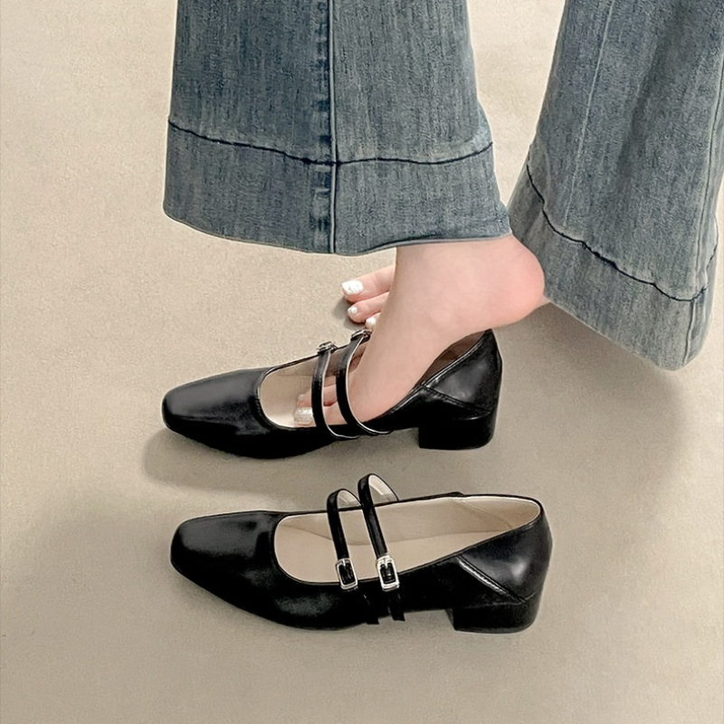 Square Toe Low Heel Women Silv - Women'S Fashion Belts 评论和价格