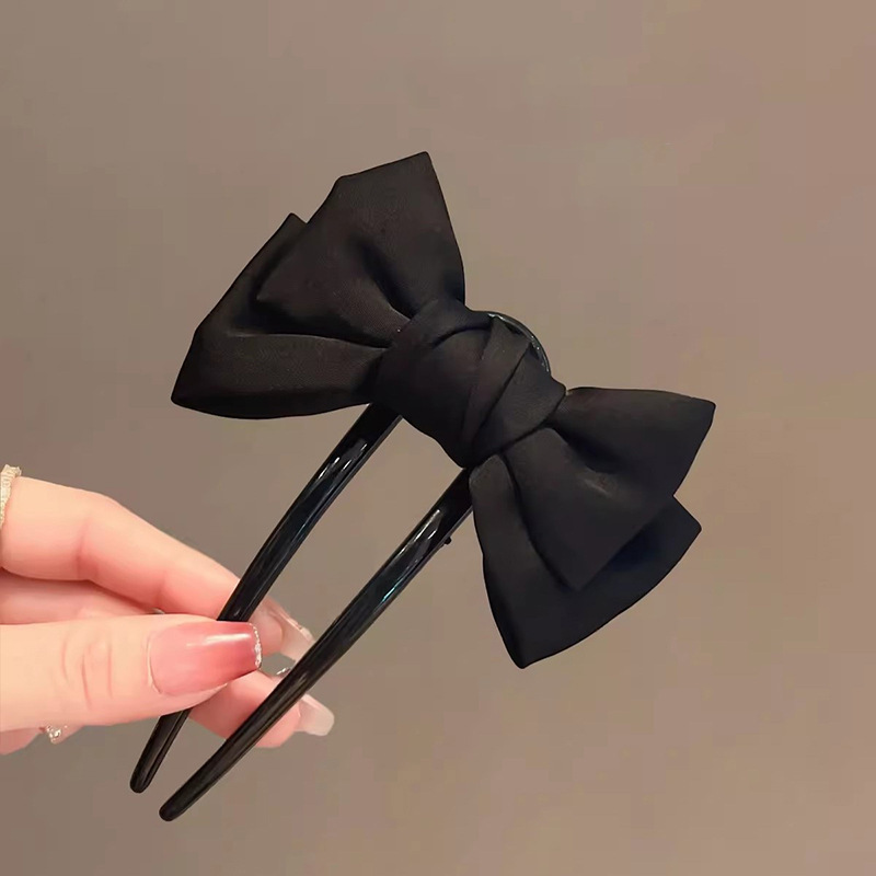 Chic Korean-Style Bow U-Shaped - Women'S Fashion Korea 评论和价格