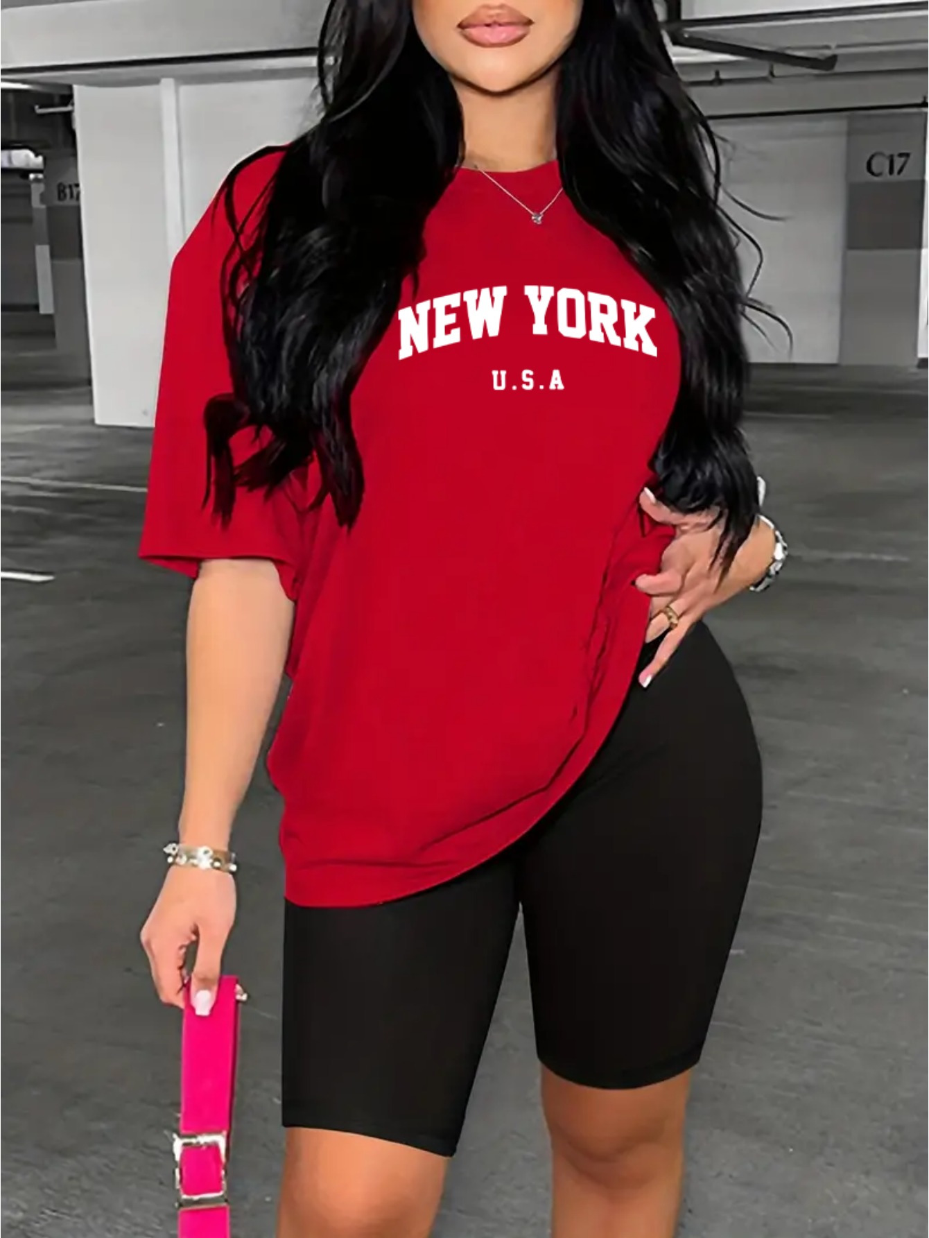 New York Usa Printing Tshirt S - Women'S Fashion York 评论和价格
