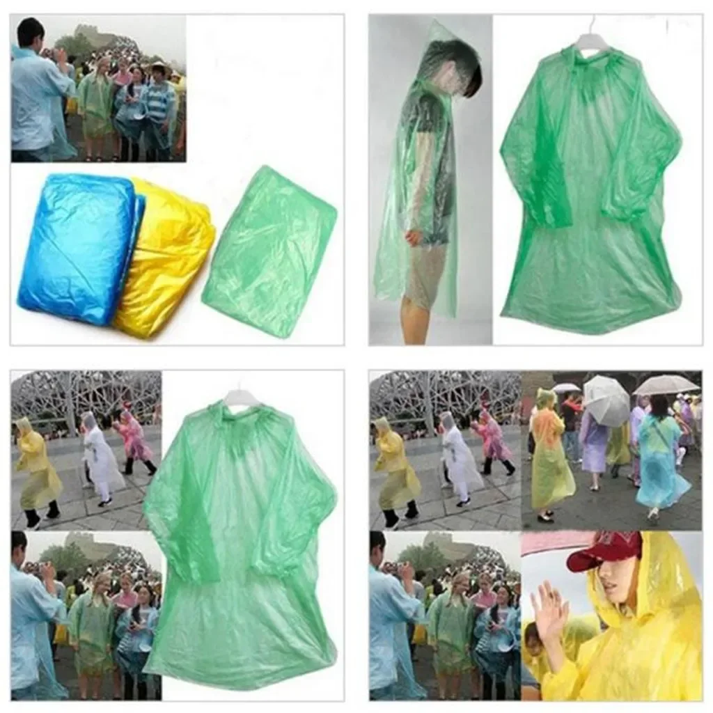 5/10PC Disposable Raincoat Adu - Women'S Fashion Rain Jacket 评论和价格