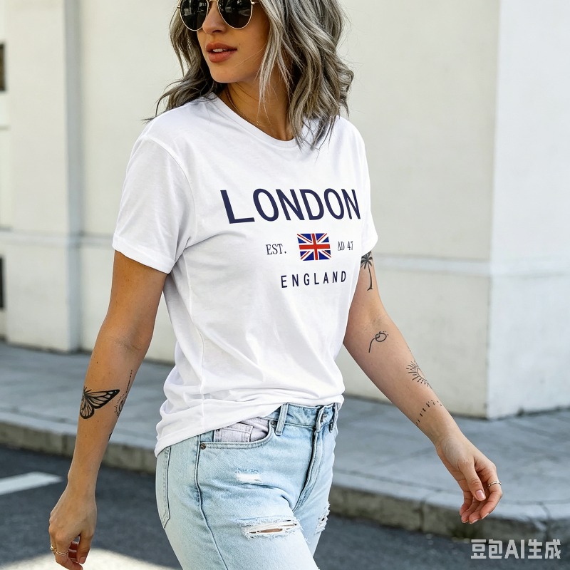 Summer Women London England T- - Women'S Fashion London 评论和价格