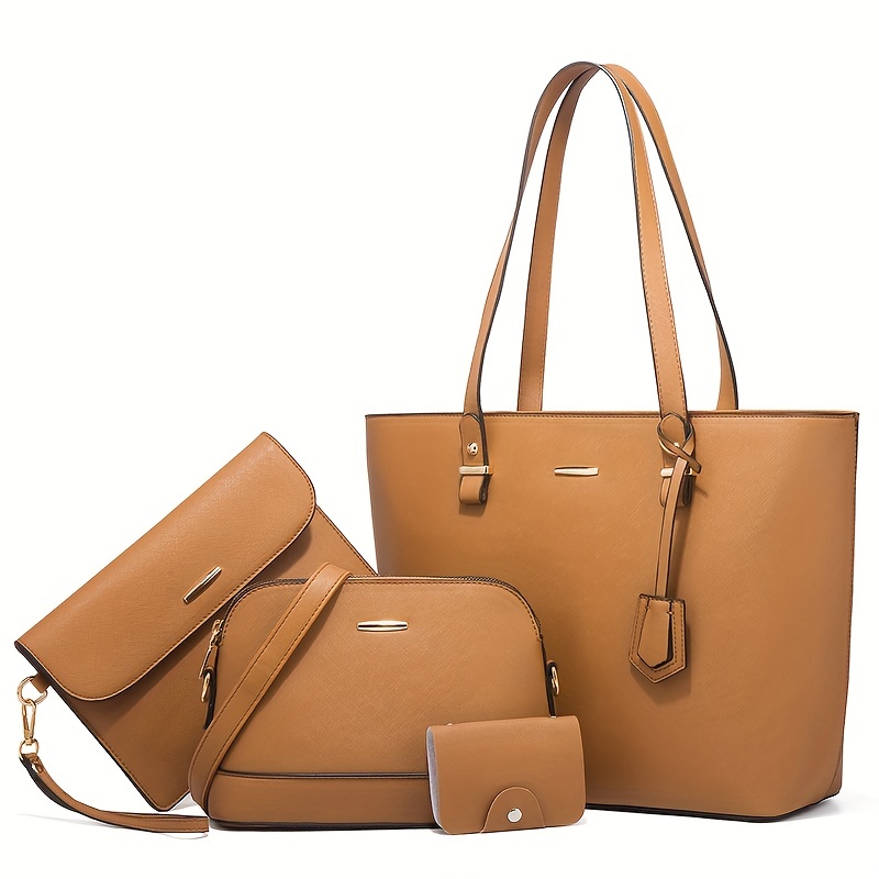 4pcs Fashion Women's Bag Sets  - Crossbody Bag Women 评论和价格