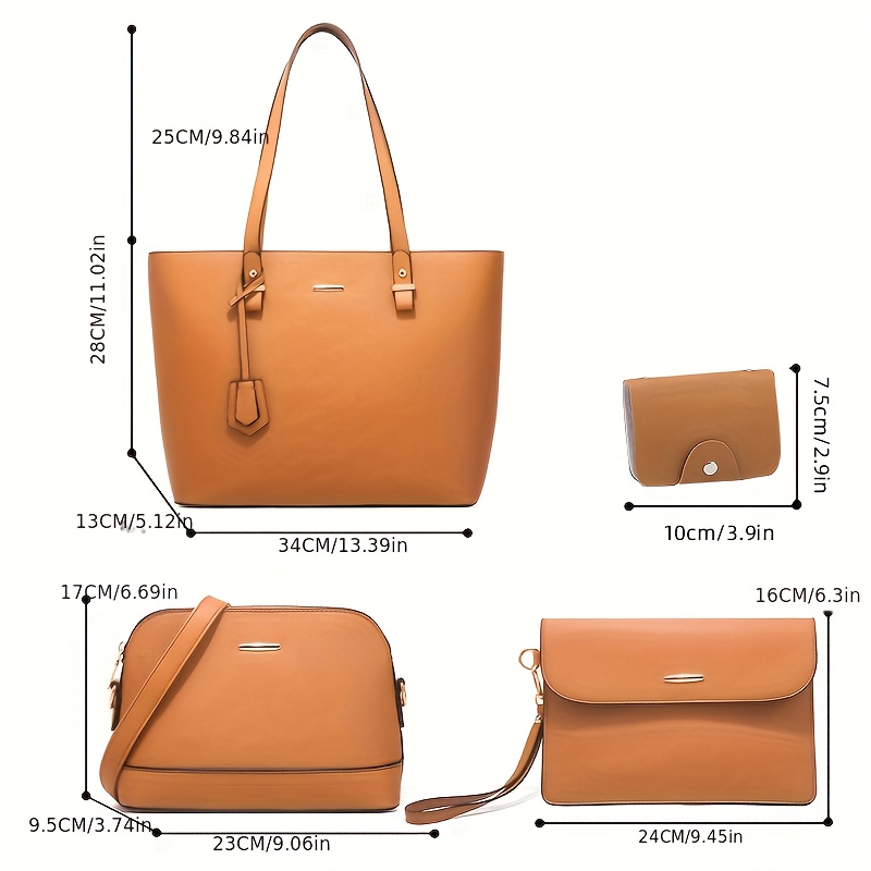 4pcs Fashion Women's Bag Sets  - Crossbody Bag Women 评论和价格