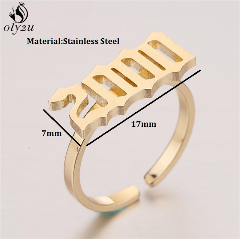 Oly2u Personalize Date Of Birt - Women'S Fashion Year 2000 评论和价格