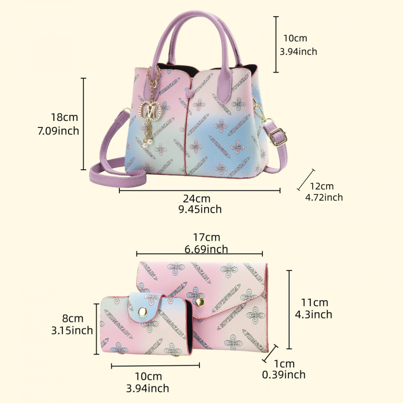 Gradient Women's Three-piece S - Crossbody Bag Women 评论和价格