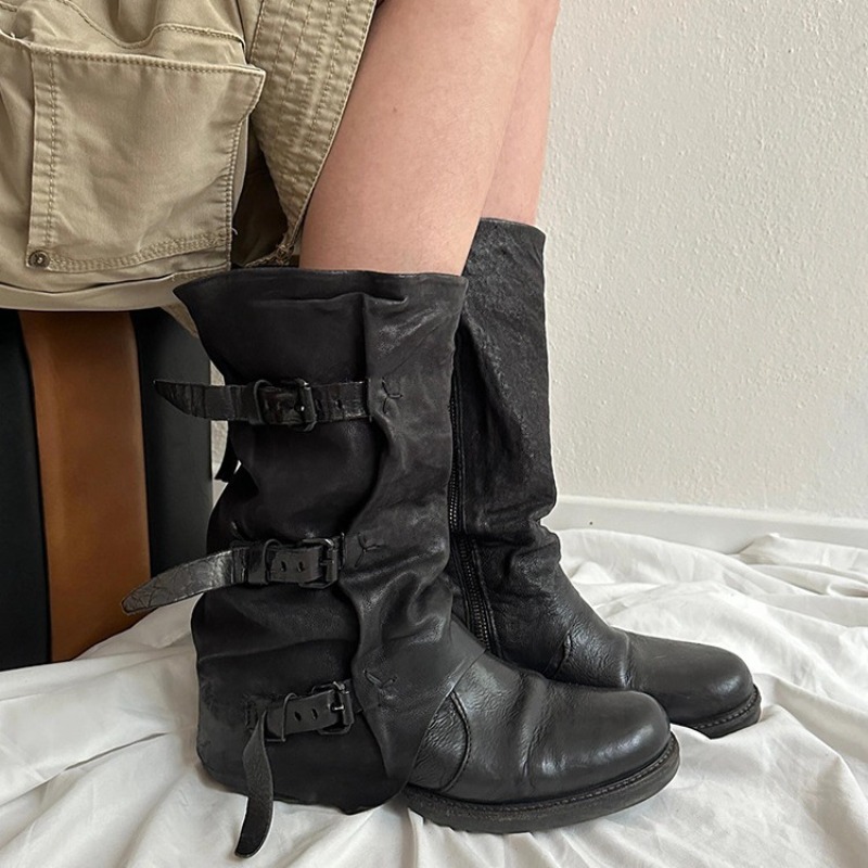 Classic Women Shoes Retro Luxu - Women'S Fashion Knee High Boots 评论和价格