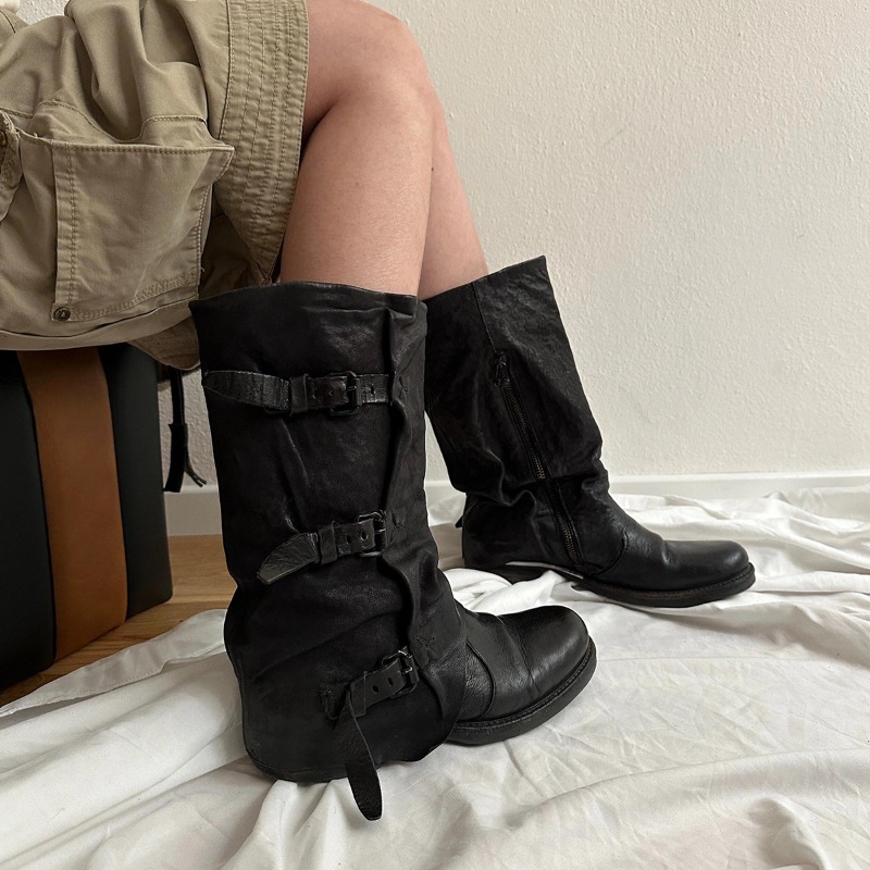 Classic Women Shoes Retro Luxu - Women'S Fashion Knee High Boots 评论和价格